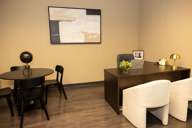 Client engaged and functional during a workday in recovery
